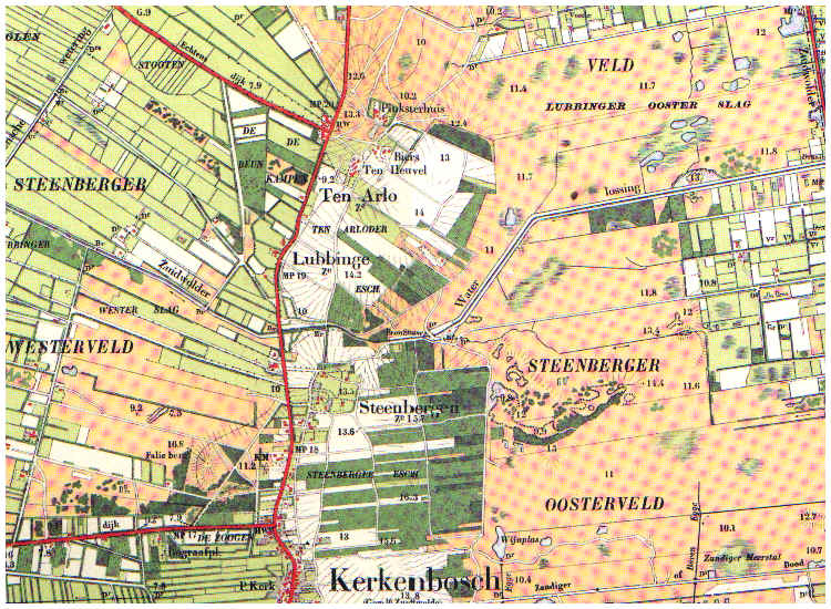 kaart Zuidwolde-noord (ca 1910)